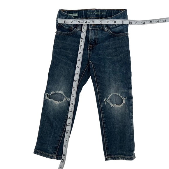 Gap Baby Skinny Distressed Jeans Size 3 Toddler Kids - Picture 5 of 5